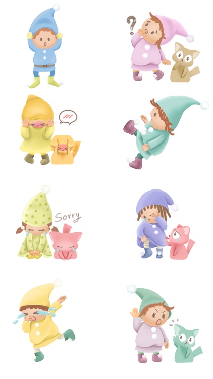 Pommin and the Kitty Gang Stickers for Messages screenshot-3