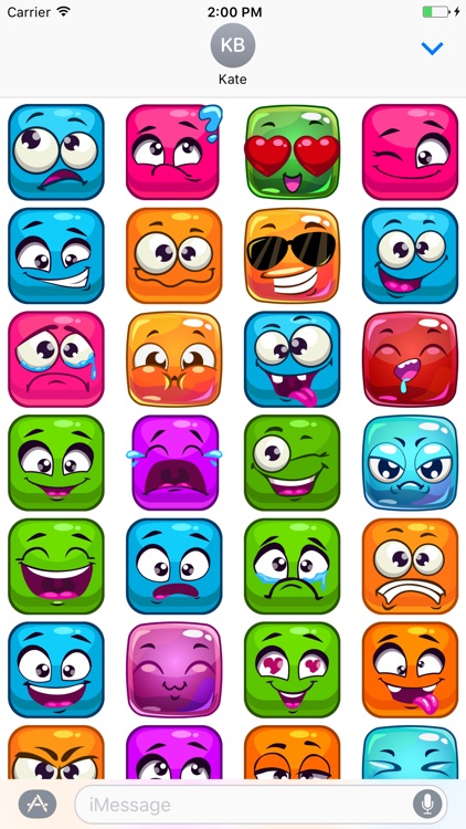 Color Squares Smileys