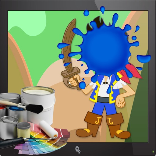 Color For Kids Game Jake The Pirates Version iOS App