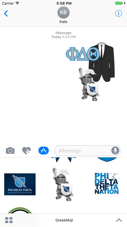 GreekMoji - Phi Delta Theta Sticker Pack