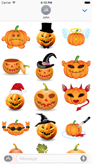 Happy Halloween Pumpkin Sticker Pack 01