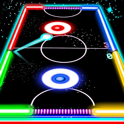 Glow Hockey HD - Free Play & No Download