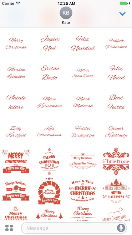 Merry Christmas Stickers Pack for iMessage screenshot-3