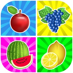 Matching Pairs Fruits-Flashcard Game For Toddlers