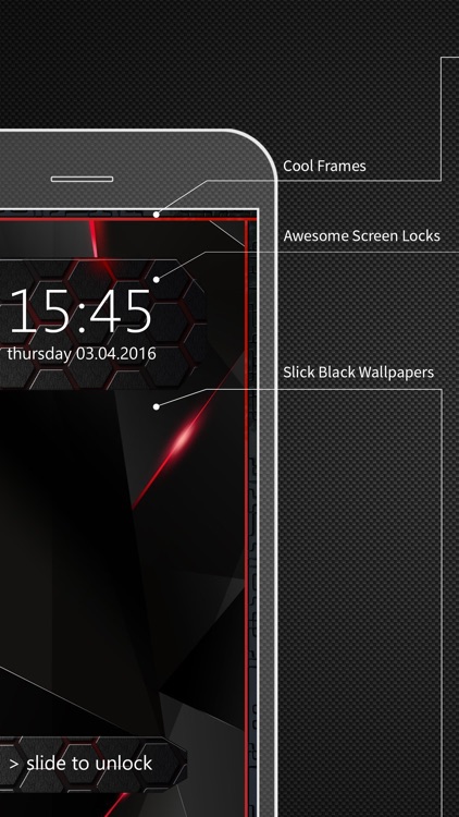 Black Wallpaper HD – Dark Abstract Themes for Home & Lock Screen Background  by Svetlana Manic