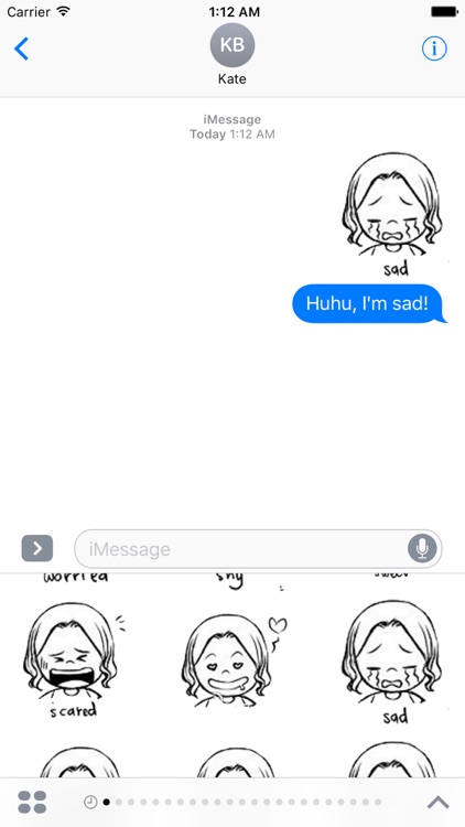 Chibi Facial Expressions Stickers for iMessage