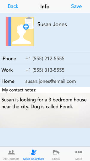 Notes in Contacts(圖1)-速報App