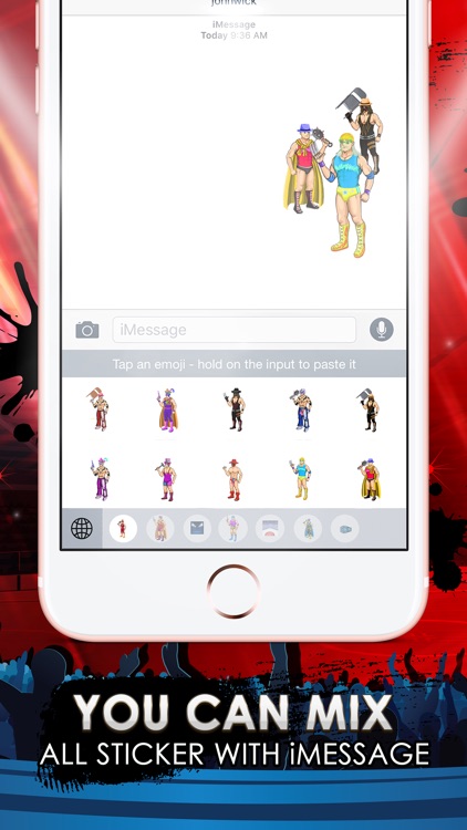 Wrestlers Emoji Stickers Keyboard Themes ChatStick