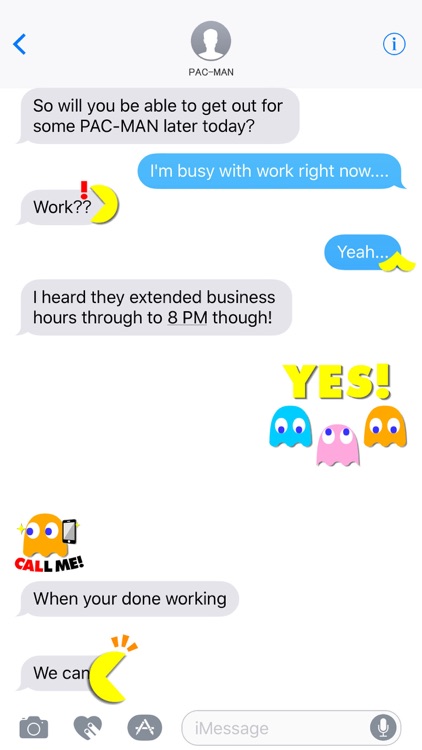 PAC-MAN Moving Stickers