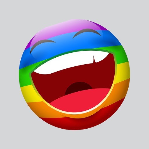 Rainbow Smileys Stickers