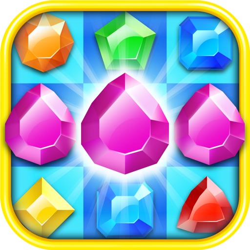 Diamonds Gems magic match 3 new free matching Game iOS App