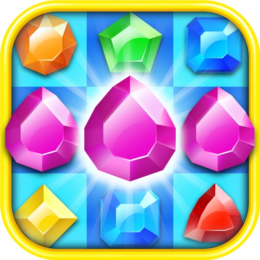 Diamonds Gems magic match 3 new free matching Game Icon