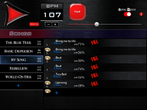 Rock Drum Machine Lite screenshot 2