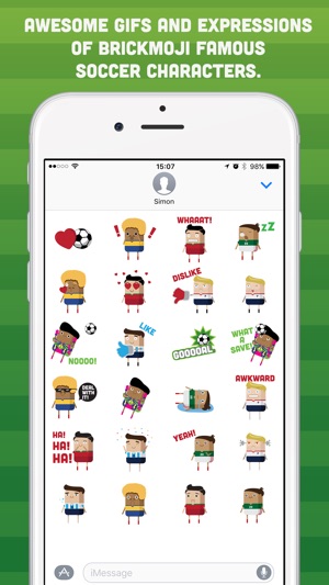 Brickmoji Stickers: Soccer Edition(圖2)-速報App