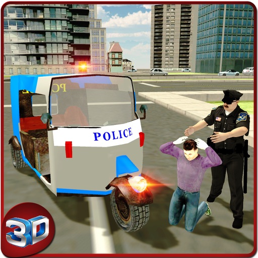 Police Tuk Tuk Rickshaw Simulator & Auto Driving Icon