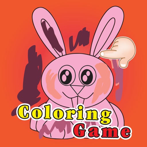 Crazy Bunny Coloring Book for Kids iOS App