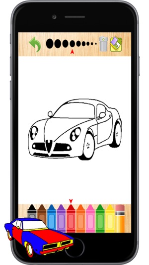 Car Vehicles Kids Coloring Books Pages Games Free(圖1)-速報App