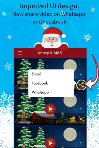 Christmas Greetings Video Card screenshot 2