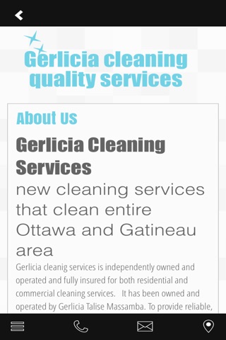 gerlicia cleaning services screenshot 2