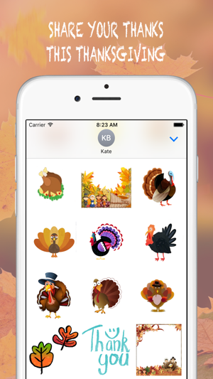 Thanksgiving for iMessage - Fv Sticker(圖3)-速報App