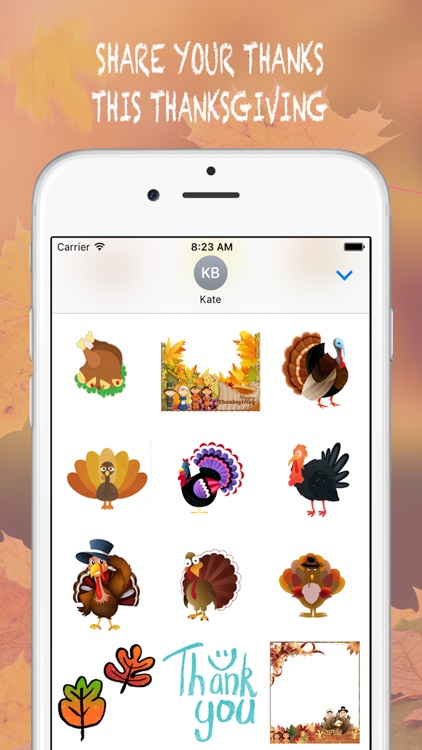 Thanksgiving for iMessage - Fv Sticker