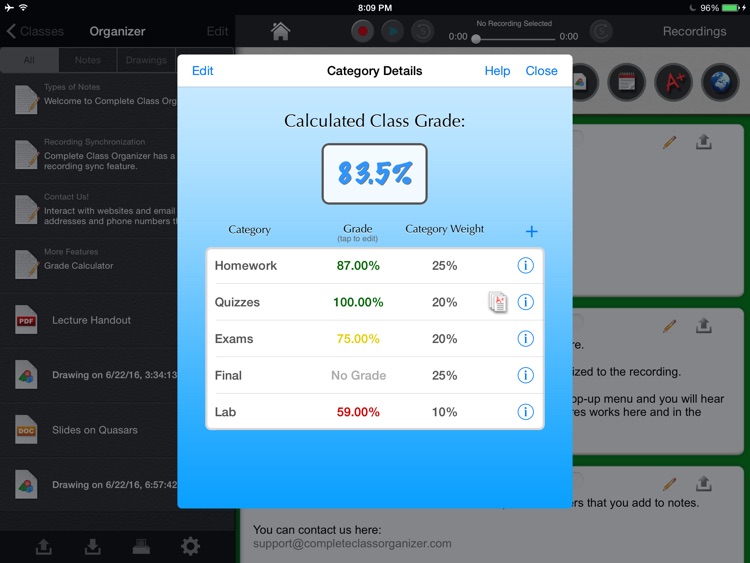 Complete Class Organizer screenshot-4