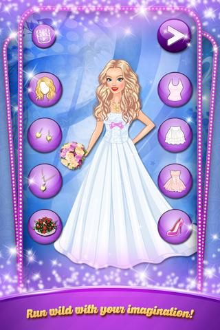 Blonde Bride in Wedding Salon - Dress up game screenshot 3