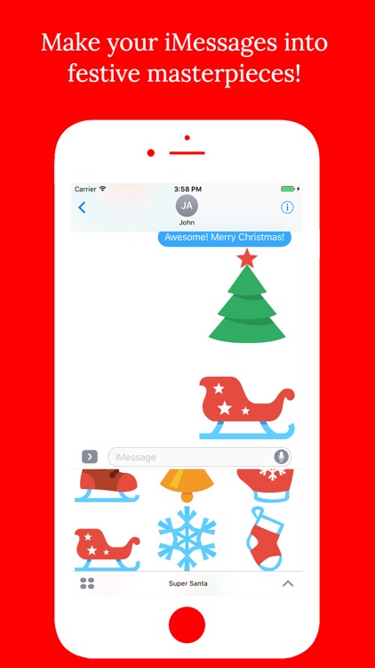 Super Santa - Christmas Stickers for iMessage screenshot-4