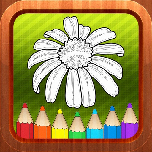 Flower Kids Coloring Books Page Games for Toddlers