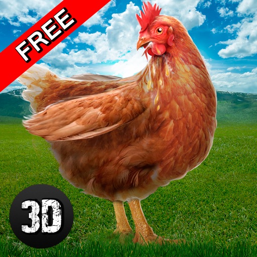 Crazy Chicken Simulator 3D: Farm Escape Icon