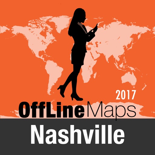 Nashville Offline Map and Travel Trip Guide Icon