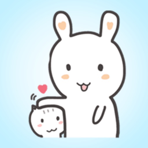 Little Kitty and Rabbit - Stickers! icon
