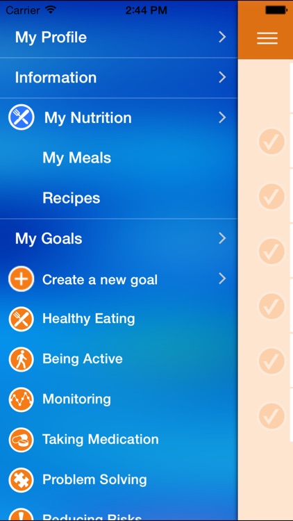 AADE Diabetes Goal Tracker