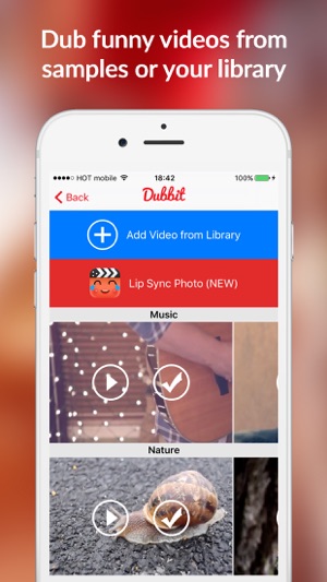 Dubbit: Lip Sync Dub in Video Clips Movie Creator(圖2)-速報App