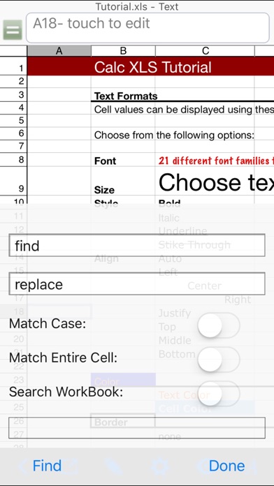 How to cancel & delete Calc XLS Spreadsheet from iphone & ipad 4