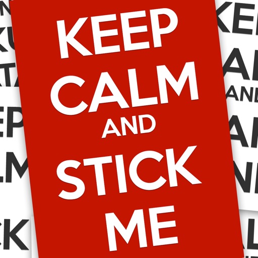 Keep Calm and stick me icon