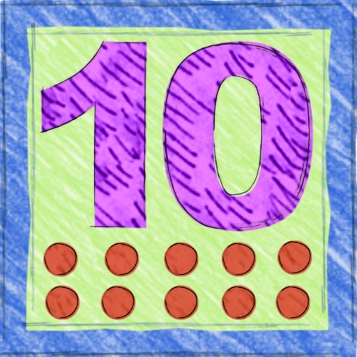 Subtract and add up to 10 in German Icon