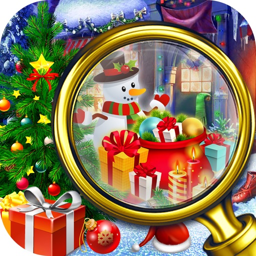 Christmas Room Hidden Object - Solve Puzzle icon