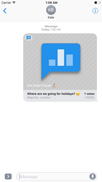 Poll With Friends for iMessage