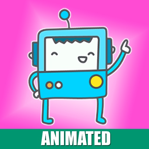 Animated Robots Stickers! iOS App