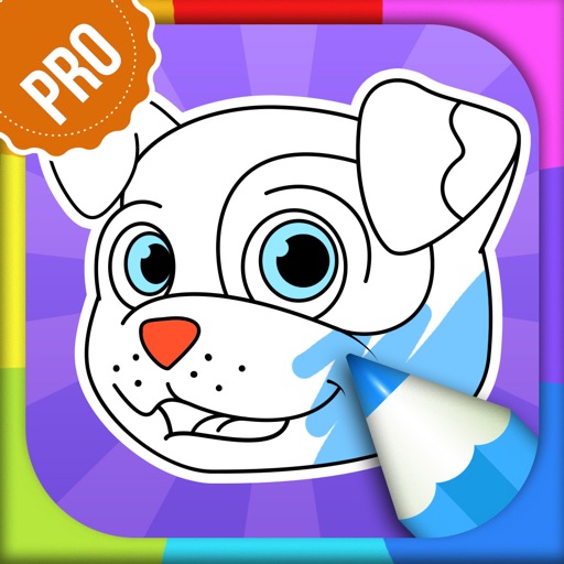 Dog Coloring Pages - Puppy Coloring Games for Boys and Girls PRO Icon