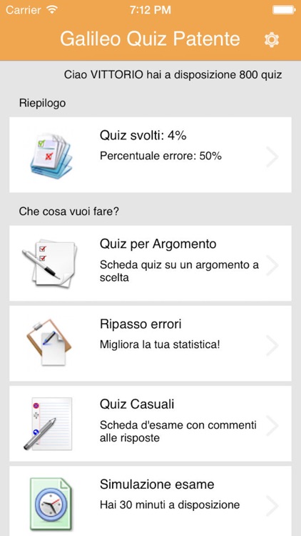 Galileo Quiz Patente