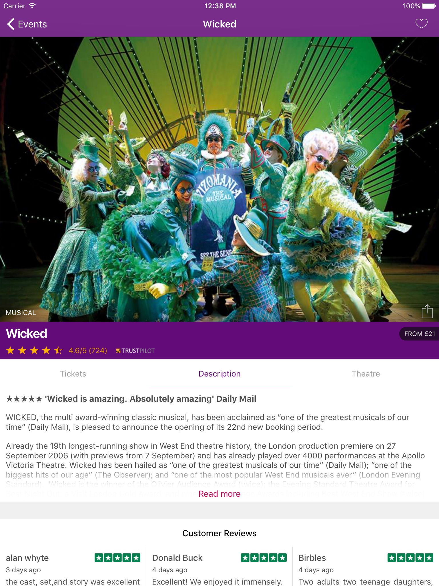 London Theatre Direct Tickets screenshot 2