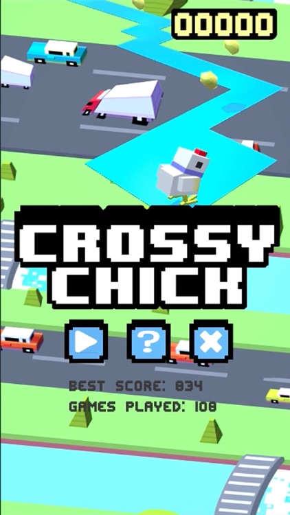 Crossy Tiny Chick Tappy - Sky Surfers Running