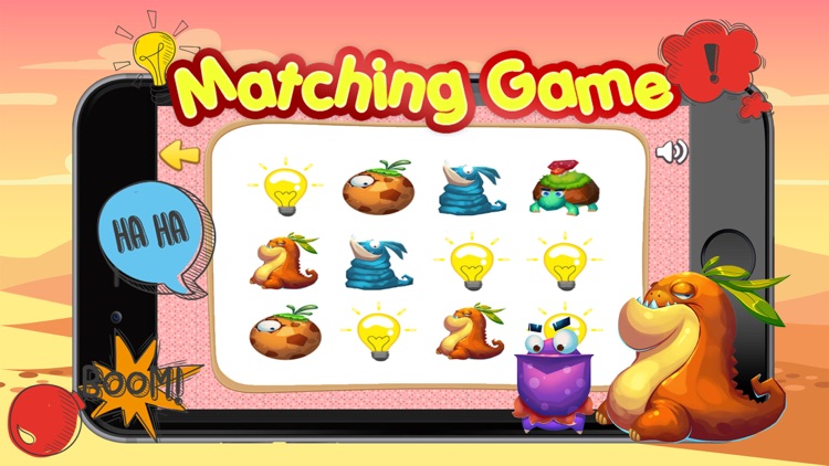 Dinosaur Monster : Preschool Matching Games screenshot-3