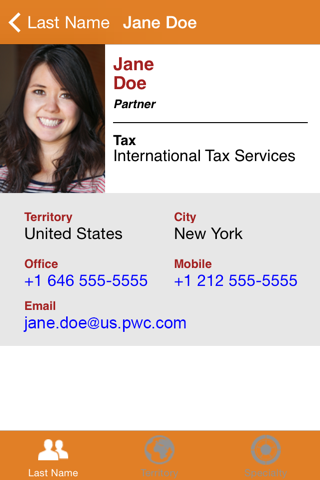 PwC.Directory screenshot 2