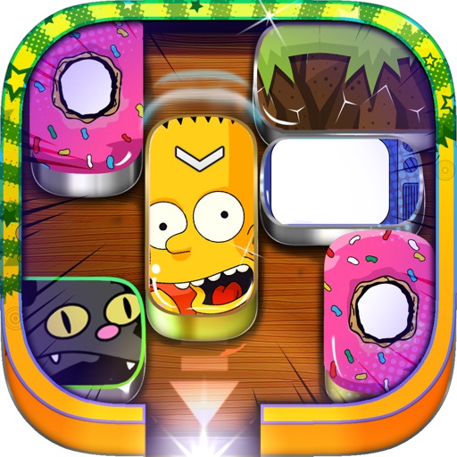 Move Block Sliding Out Game “ For The Simpsons ” iOS App