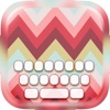 Keyboard –  Monogram : Custom Color & Wallpaper Themes in The Art Designs Collection Style