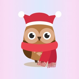 Cute Christmas Owls - Fx Sticker