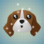 Sticker Me Brown Dog Faces